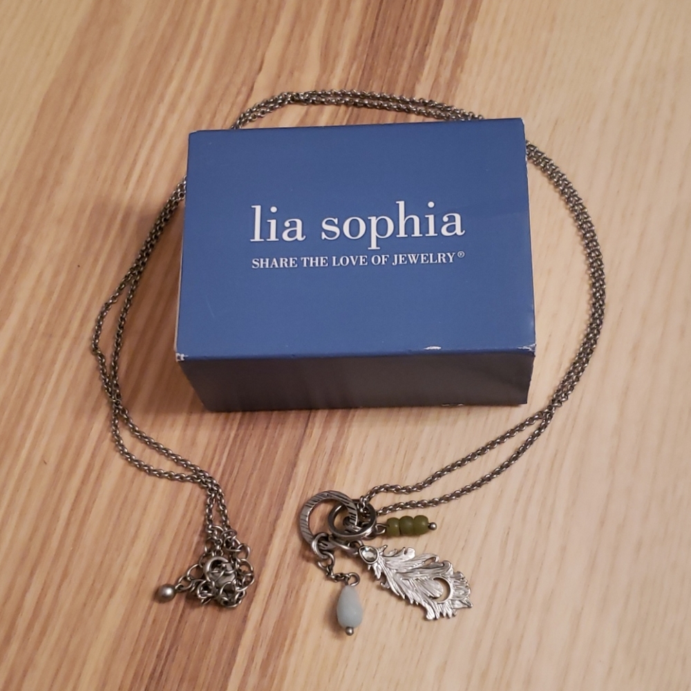 Lia Sophia Feather Necklace